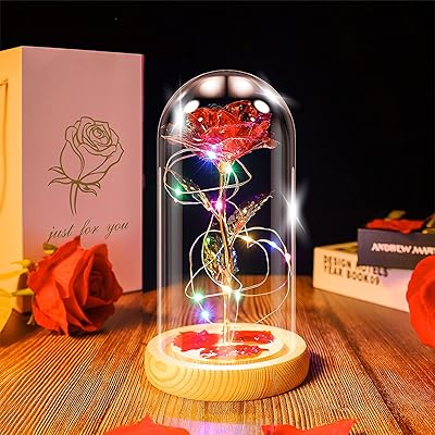 Glass dome lamp Beauty and the beast, artificial eternal flower with LED light, gift for girls for birthday, Valentine's Day, Mother's Day, Christmas, Birthday.. Experience shopping freedom with DIAYTAR NIGERIA's vast selection and 5-8 day nationwide delivery service.