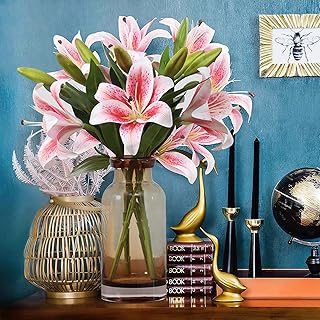 Real Touch artificial lily flowers for wedding party decoration, house, hotel, office and garden.. DIAYTAR NIGERIA connects you with endless possibilities through our affordable e-commerce platform.