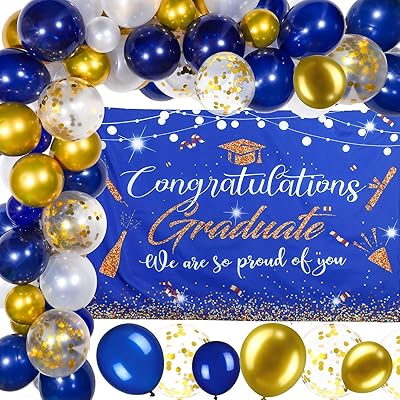 Sky Limited 91 Diploma Decorations Decorations, including a 2021 diploma delivery party, a background banner on the theme of graduation and diploma delivery balls for graduation photography (blue background).. No delays, no drama — just fast, affordable shopping with DIAYTAR Nigeria.