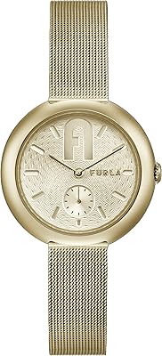 Watch dressed in FURLA quartz for women with stainless steel bracelet, gold, 14 (ww00013006l2), gold, gold, bracelet.. Experience the ease of one-stop shopping with DIAYTAR NIGERIA's diverse catalog and nationwide delivery.