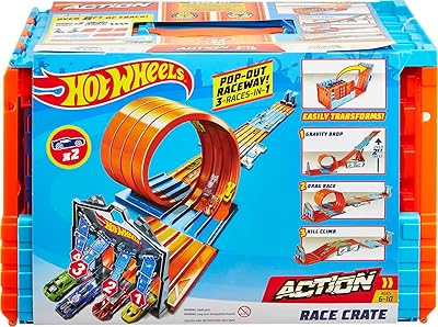 Hot Wheels racing cage with 3 actions in 1, portable storage set for 6 to 10 years [Amazon exclusivity].. DIAYTAR NIGERIA: Where every Nigerian finds what they need at prices they can afford, delivered promptly.