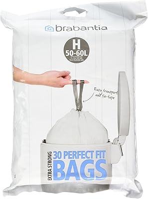 Brabantia H, 50-60 liter trash can, 30 bags.. Your everyday shopping companion, DIAYTAR NIGERIA offers unbeatable value with nationwide delivery.