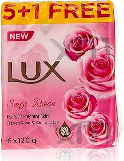 Scented soap lux soft pink, 6 x 120 grams.. DIAYTAR NIGERIA delivers on convenience and affordability with our reliable nationwide shipping.
