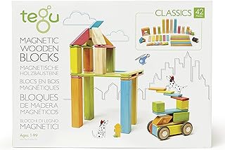 Magnetic multicolored TEGO Wooden Blocks 42 Pieces.. DIAYTAR NIGERIA: Where affordability meets variety, with thousands of products delivered in less than 8 days.