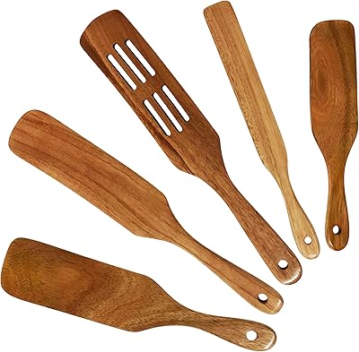 Set of wooden kitchen utensils 5 pieces acacia sports set.. Shop with purpose at DIAYTAR NIGERIA and receive your purchases at unbeatable prices within the week.