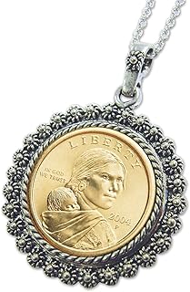 Necklace with Sacagawea gold coins.. Shop across categories at DIAYTAR NIGERIA with the confidence of affordable prices and delivery within 8 days.