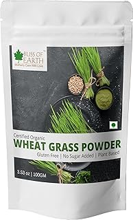 Bliss of Earth's organic wheat grass powder, superfair to lose weight, 100 g.. Make shopping fun and stress-free with DIAYTAR Nigeria.