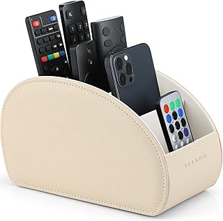 Flando remote control support, PU leather desk organizer, make-up door holder with 5 beige storage compartments.. Shopping made simple with DIAYTAR NIGERIA's vast selection and budget-friendly nationwide delivery.