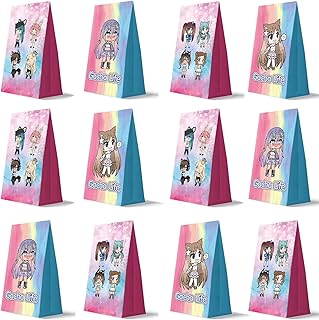 Gacha Life party bags, 12 pieces, 2 styles of party gifts for anime gift decoration, 4 Styles of Bacha Life candy for birthday party.. DIAYTAR NIGERIA: Where shopping meets satisfaction with affordable prices and prompt delivery services.
