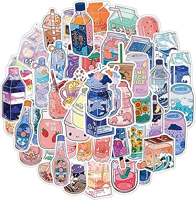 Cartoon water bottle stickers, Castwave cute food stickers for water bottles, waterproof vinyl stickers for 50 pieces for aesthetic graffiti sticker computer with a computer of laptop of portable of hydro from Hydro of Hydro.. DIAYTAR NIGERIA: Where every purchase is affordable and delivery is always within a week.