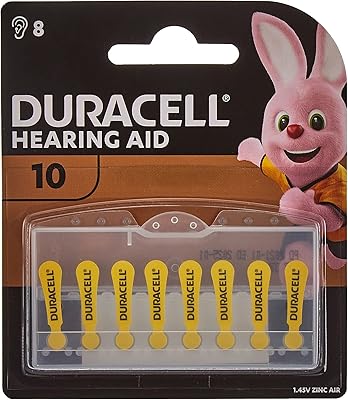 DURACELL | 1.45 V zinc battery for hearing aid | Size 10 | Package of 8 | lifespan of 4 years.. Discover the convenience of DIAYTAR NIGERIA's vast e-commerce platform with delivery in just 5-8 days.