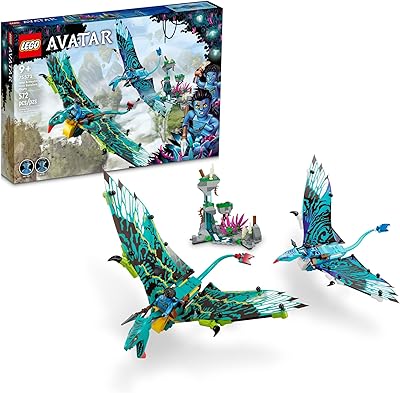 Lego Avatar Jake and Neytiri First Banshee 75572 flight, Pandora film box with figurines, figurines and objects resembling dragons.. DIAYTAR NIGERIA: Where countless products meet affordable prices and reliable nationwide shipping.