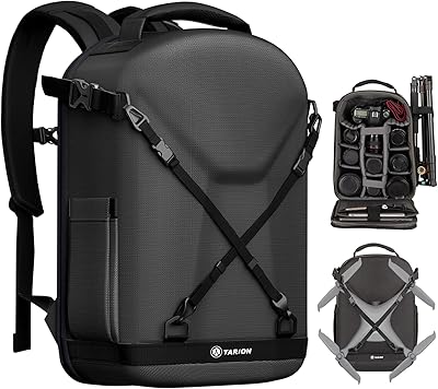 Backpack for Taryon camera, Rigid shell photography backpack, camera bag with laptop 15 "and rain cover, backpack for drones, digital reflex cameras.. DIAYTAR NIGERIA delivers what you want at prices you'll love, all within 5-8 days nationwide.