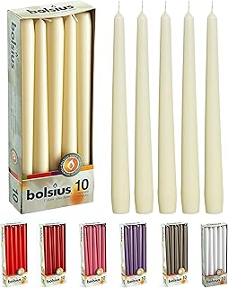 10 -inch polisius conical candles (10 pieces - ivory).. DIAYTAR NIGERIA: Revolutionizing accessibility to quality products at budget-friendly prices across Nigeria.