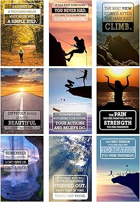 9 pieces wall stickers Inspiring motivation quotes Motivation sentences Motivation art sentence Inspirant wall stickers with sticky points, 17 x 11 inches.. Need it fast? DIAYTAR Nigeria ships in just 5 to 8 days nationwide.