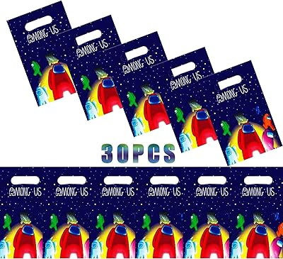 30 packs of cute festival gift bags a-long us, party themed game theme party A-Mong Us, children's birthday decoration bags, decorations of A-Mong US suppliers for boys and baby shower feast.. DIAYTAR NIGERIA stands as your affordable shopping ally with nationwide delivery in just 5-8 days.
