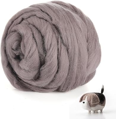 Rackless natural wool - 8.8 oz fiber wool wool, feloting needle, hand spinning for beginners and adults, feloting wire supplies, DIY equipment - Brown MOKA.. DIAYTAR NIGERIA brings the joy of affordable shopping to your fingertips with delivery in less than 8 days.