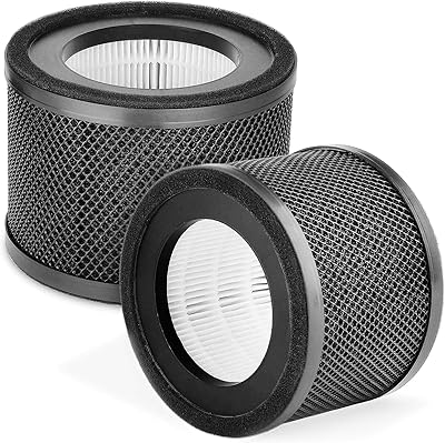 Package of 2 real hepa replacement filters TT-AP001 for VAFA VA-E01 air purifier and active carbon filter kit.. DIAYTAR NIGERIA: Bringing quality products to your doorstep at prices that won't break the bank.