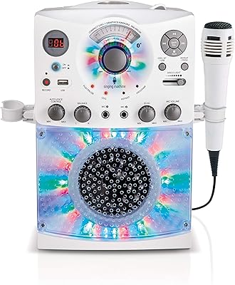 Karaoke system Bluetooth SML385UBK with Disco LED lights, CD+G, USB and Microphone - White.. Your comprehensive marketplace awaits at DIAYTAR NIGERIA with affordable prices and reliable delivery times.