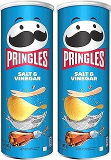 Pringles - crunchy potato chips Salt and vinegar flavor - Lunch, office, children, school, party snack - 165 g, package of 2.. DIAYTAR NIGERIA brings online shopping to every Nigerian with affordable prices and reliable shipping.