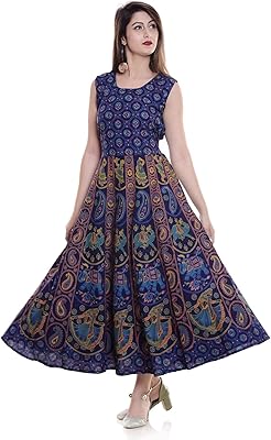Traditional long lunch dress in cotton with single floral print for women.. From fashion trends to home essentials — find it on DIAYTAR Nigeria.
