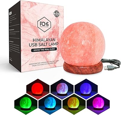 Mini salt lamp in the shape of a ball of the Himalayas Bohs Lumière.. Your complete shopping companion, DIAYTAR NIGERIA offers extensive selection delivered within the week.