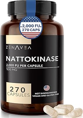 Supplement Zdenavia Nattokinase - 2000 Fu, 270 capsules (9 -month supply) - Vegan, GMO -free, Gluten -free - 100 mg Nattokinase supplement - Natto supplement supports heart health, cardiovascular and circulatory health.. DIAYTAR NIGERIA: Redefining e-commerce with affordable prices and reliable nationwide shipping.