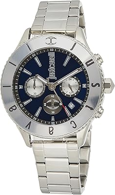 Just Cavalli Gents Just Duo Watch in stainless steel JC1G1555M0055 - Analog quartz watch for men with stainless steel bracelet, your money.. DIAYTAR NIGERIA: Connecting Nigerians with affordable products through our expansive e-commerce platform.