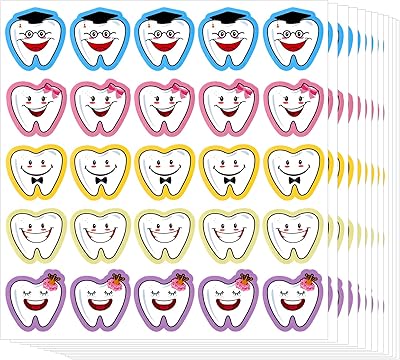 300 funny teeth stickers for children's classrooms, party price, car, desk, wall, laptop, window, 5 x 5 cm, 5 models.. DIAYTAR NIGERIA connects desire with fulfillment through our affordable e-commerce platform.