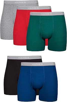 Boxer Hans for Men, Lot of 5, Multicolored (matching), model 7349Z5astl.. DIAYTAR NIGERIA: Where shopping is a pleasure with affordable prices and reliable delivery service.