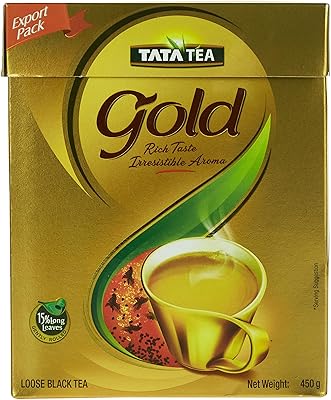 Tata Tea Gold | Superior quality Assam teas with long, delicately rolled aromatic leaves | Rich and aromatic chai | Black tea | 450g.. Discover the convenience of DIAYTAR NIGERIA's vast e-commerce platform with delivery in just 5-8 days.