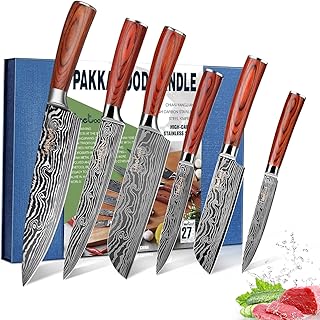 Sets of Kitchen Knives Together Professional Japanese Kitchen Tools with high carbon content.. Shop without boundaries at DIAYTAR NIGERIA, offering affordable products with convenient delivery times.
