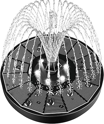 Improved SZMP solar water fountain with 100 % glass panel, 3.5 W solar energy fountain, integrated 2000 battery with 7 nozzles and 4 fixers, solar fountain pump for bird baths, pond, aquarium, exterior (white).. From fashion trends to home essentials — find it on DIAYTAR Nigeria.