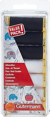 Collection of gutterman threads: all seams: black and white: 7 x 100 meters.. Discover the joy of choice with DIAYTAR NIGERIA's extensive selection and budget-friendly shipping.