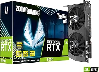 Zotac Gaming GeForce RTX 3050 Twin Edge OC 8 GB GDDR6 128-bit 148-Gbit/s graphics card, PCLE 4.0 PCLE GROCEMENT 4.0, ICE STORM 2.0, Active fan graphics card, Fan control, frozen fan stop, ZT-A30500H- 10M.. Click, pay, receive — DIAYTAR Nigeria makes online shopping seamless.