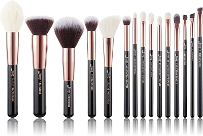 Set of 15 professional makeup brushes Jessup, rose/black gold, set of makeup brushes for foundation, powder, outline and eyeshadow T160.. Shopping made simple with DIAYTAR NIGERIA's vast selection and budget-friendly nationwide delivery.