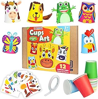 Fun learning set for arts and crafts in the shape of children's paper cups, perfect for festive gifts and children's crafts.. Experience the DIAYTAR difference with our vast product selection and delivery within 5-8 days.