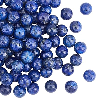 Olicraft 76 pieces 10mm blue rock pearls lapis-lazuli Round Precious stones in bulk energetic stone for colliers bracelets manufacture of jewelry manufacturing.. Thousands of items at your fingertips — DIAYTAR Nigeria makes it happen.
