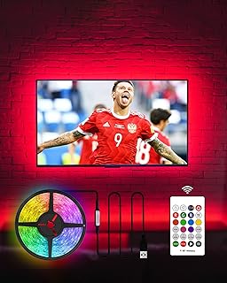 Hamlite LED LED LIKE Size 60-65 inches 15 feet in length for TV and HDTV workspace 20 changing colors for games and decoration of the living room.. With DIAYTAR Nigeria, shopping online is easy, affordable, and fast.