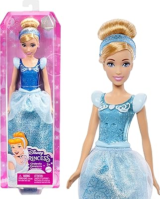 Disney Princess Toys, Cinderella dolls in fashion with brilliant clothes and accessories inspired by Disney film, gift for children, HLW06.. DIAYTAR NIGERIA revolutionizes online shopping with competitive prices and reliable 5-8 day delivery.