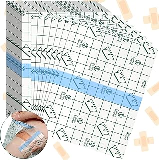 50 pieces of stretching adhesive bandages with transparent film, waterproof adhesive bandages (3.1 x 3.1 inches (50))).. DIAYTAR NIGERIA combines the largest product selection with affordable prices and reliable delivery.