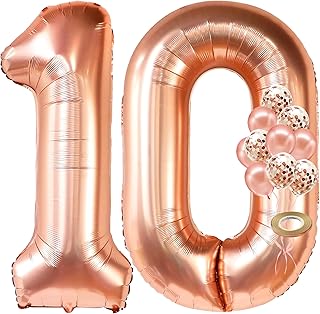 Kit Balloons and confetti number 10 Roses Grand Mylar 40 "for 10th.. Transform how you shop with DIAYTAR NIGERIA's vast selection and budget-friendly delivery options.