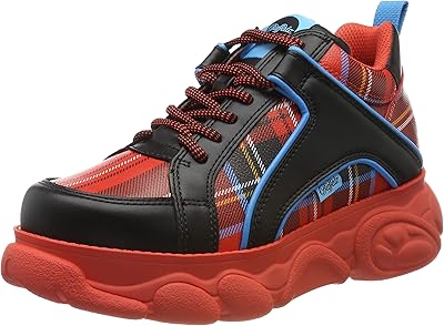 Buffalo Corin shoes - Low sneakers - IMI leather - Glish Red.. DIAYTAR NIGERIA delivers value, variety, and convenience with our nationwide 5-8 day shipping.