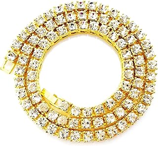 HH BLING EMPire Silver Or Diamond Tennis Tennis Men Women Ice Out Chains 5mm Width 40 - 76cm.. DIAYTAR NIGERIA: Your affordable marketplace with reliable 5-8 day shipping across Nigeria.