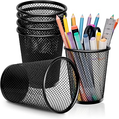 STYLO PORTE, MEILLE-CRAYON, Office pens organizer, black round-round holder for school, house, office and other office organizers (6 rooms).. DIAYTAR NIGERIA bridges the gap between desire and affordability with nationwide delivery in under 8 days.