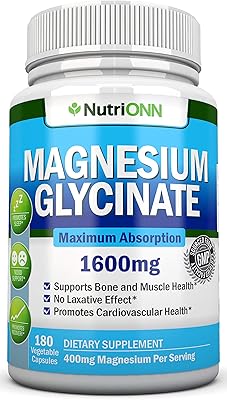 Magnesium glycinate - 1600 mg - 180 Vegan capsules - Maximum absorption - Vegetable chélaté supplement - High bioavailability - Ideal for sleep, heart health, muscle cramps and bone force.. Get the deals you love and the delivery speed you need at DIAYTAR Nigeria.