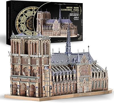 3D PEACE COOL 3D metal puzzle for adults - 3D metal model kit from Notre -Dame de Paris cathedral for adults 382 pieces.. DIAYTAR NIGERIA: Making online shopping accessible to all Nigerians with our affordable platform.