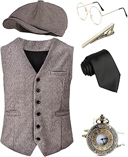 Set of Halloween Halloween costume accessories from the 1920s, Gatsby the Magnificent clothes, rugging pocket watch from the 1920s, mafia gangster hat.. DIAYTAR NIGERIA: Your partner in affordable shopping with nationwide delivery in just 5-8 days.