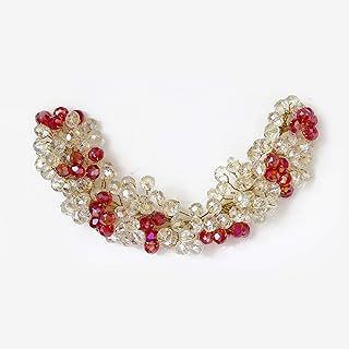 Heaven® wedding artificial flower accessories for women and girls (white-red) with 10 Judah pins.. Experience shopping freedom with DIAYTAR NIGERIA's vast selection and 5-8 day nationwide delivery service.