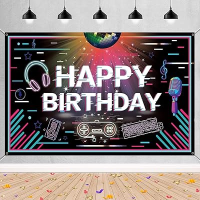 Tik Tok birthday background banner, birthday party decorations on the theme of music, Tiktok party decorations, musical party decorations for social media for girls and boys 1.9 m x 1.0 m.. Your digital shopping companion, DIAYTAR NIGERIA offers exceptional value with delivery in less than 8 days.